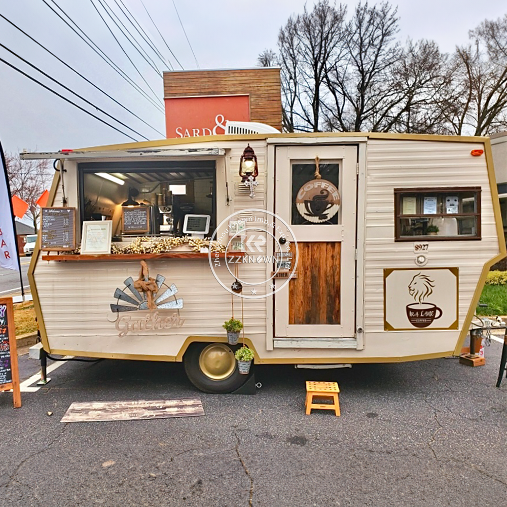 Coffee Vending Equipment - Street Food Vending Cart Coffee Ice