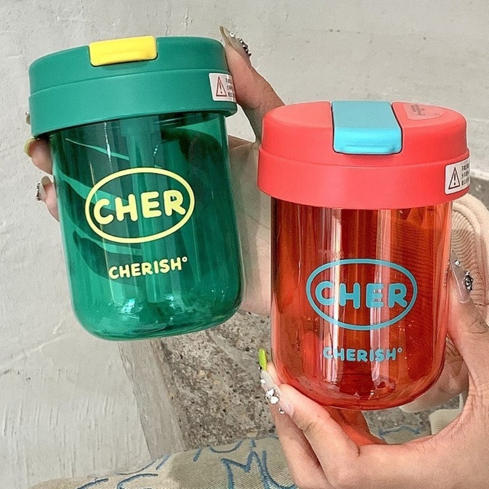 Cartoon 300mL Straw Cup Plasti – Coffee Equipment Eu Bewertung und Preis