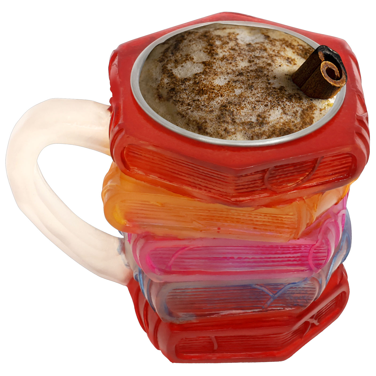 Painted Book Mug 3D Colored Gl – Coffee Equipment Eu Bewertung und Preis