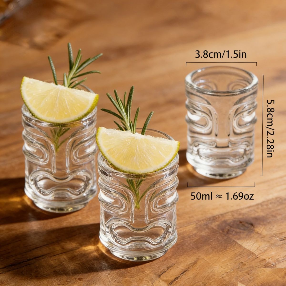 6Pcs Shot Glasses With Three D – Espresso Shot Glass Bewertung und Preis