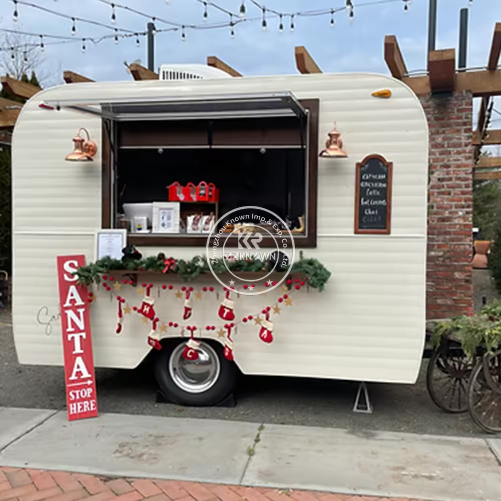 Boat Shape Food Trailer Mobile – Coffee Vending Equipment Bewertung und Preis
