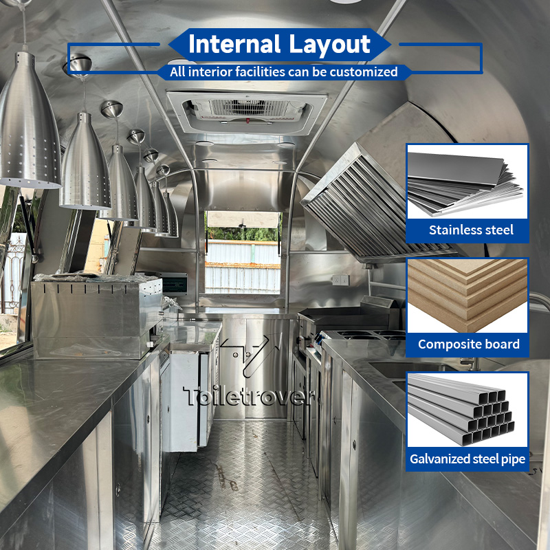 Stainless Steel Food Trailer F – Coffee Equipment China Bewertung und Preis
