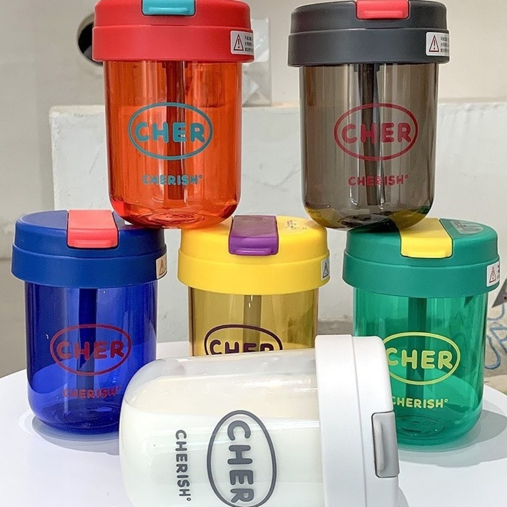 Cartoon 300mL Straw Cup Plasti – Coffee Equipment Eu Bewertung und Preis