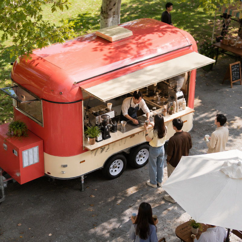 Customized Food Truck Mobile w – Coffee Vending Equipment Bewertung und Preis